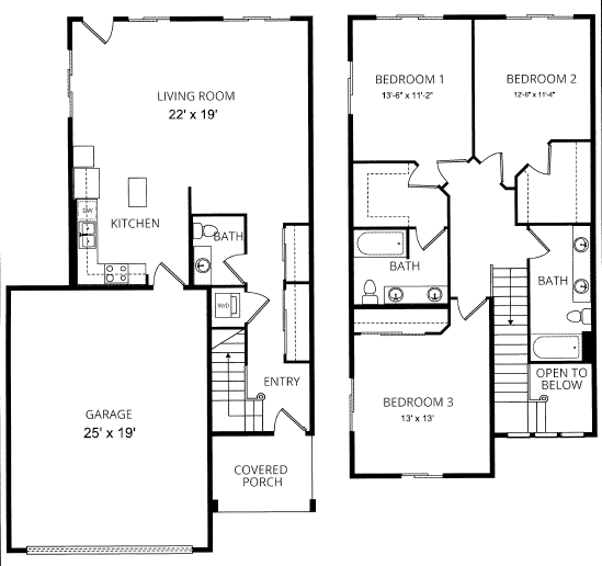 Larch_ThreeBedroom floor plan